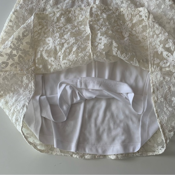 Calvin Klein floral organza lace shift dress ivory size 8 - Picture 6 of 9